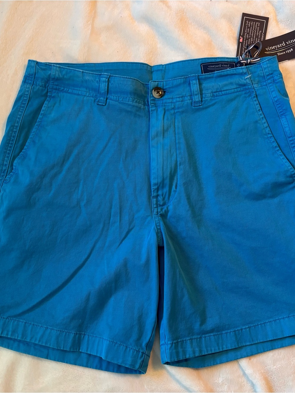 Vineyard Vines Teal Blue Flat Front Men's Shorts